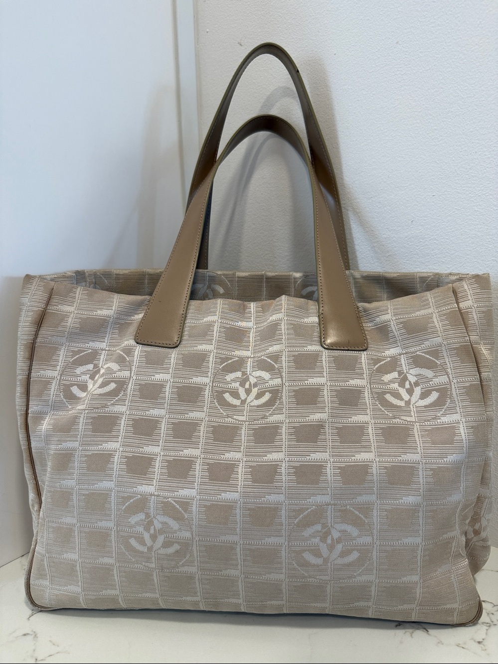 Chanel Tan Travel Line Tote
